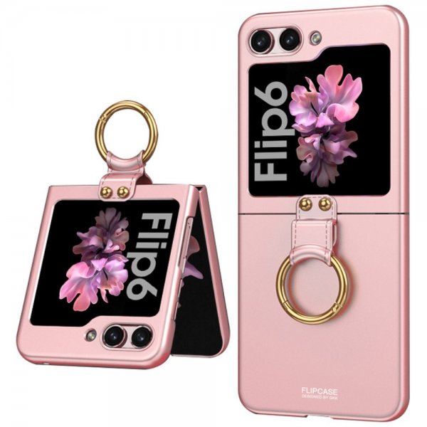 GKK Samsung Galaxy Z Flip 6/Flip 7 FE Cover Fingerring Rosa