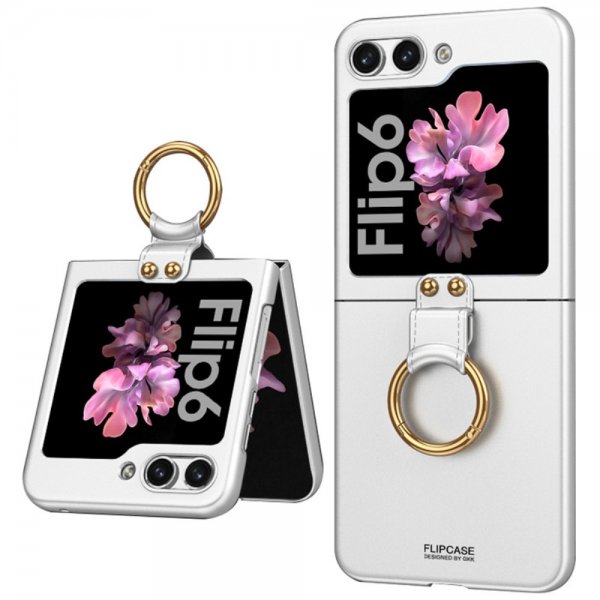 GKK Samsung Galaxy Z Flip 6/Flip 7 FE Cover Fingerring Sølv