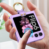 GKK Samsung Galaxy Z Flip 6/Flip 7 FE Cover Fingerring Sølv