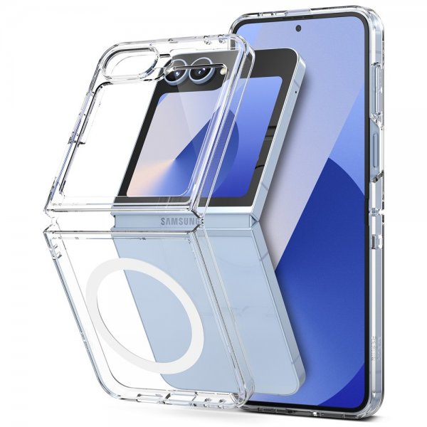 Ringke Samsung Galaxy Z Flip 6/Flip 7 FE Cover Fusion Magnetic Transparent