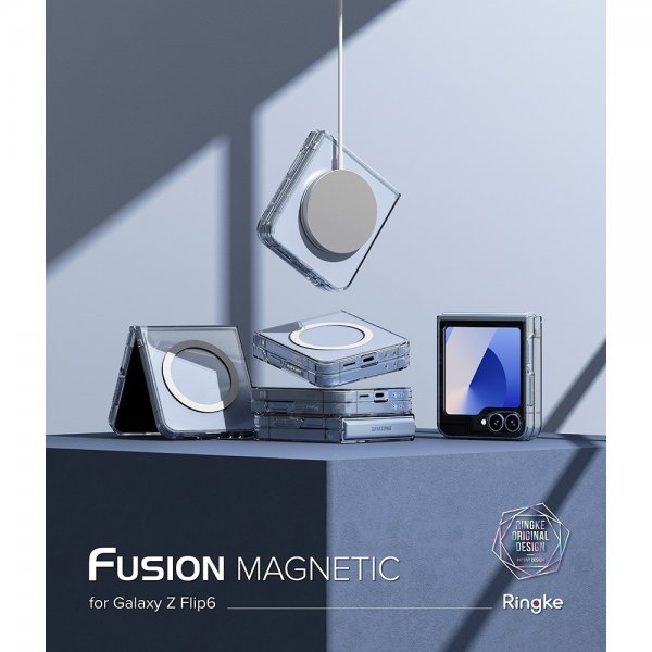 Ringke Samsung Galaxy Z Flip 6/Flip 7 FE Cover Fusion Magnetic Transparent