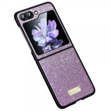 Samsung Galaxy Z Flip 6/Flip 7 FE Cover Glitter Lilla