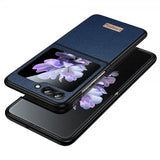 Sulada Samsung Galaxy Z Flip 6/Flip 7 FE Cover Litchitekstur Blå