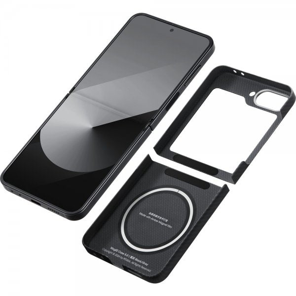 Pitaka Samsung Galaxy Z Flip 6 Cover MagEZ Case 5 Sort/Grå Twill