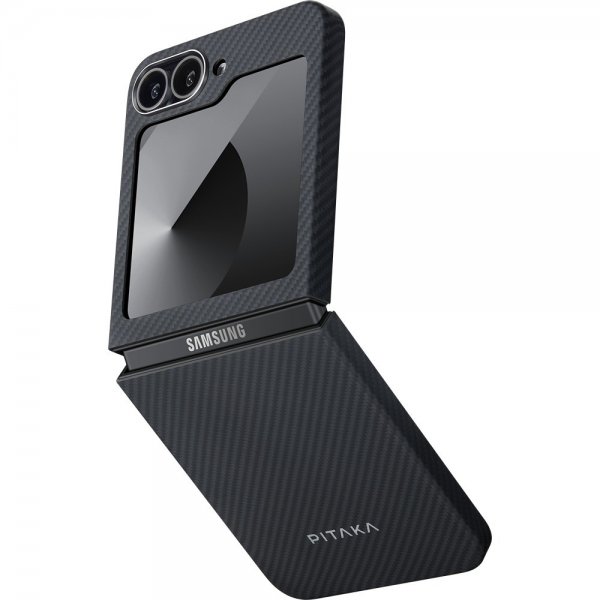Pitaka Samsung Galaxy Z Flip 6 Cover MagEZ Case 5 Sort/Grå Twill