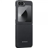 Pitaka Samsung Galaxy Z Flip 6 Cover MagEZ Case 5 Sort/Grå Twill