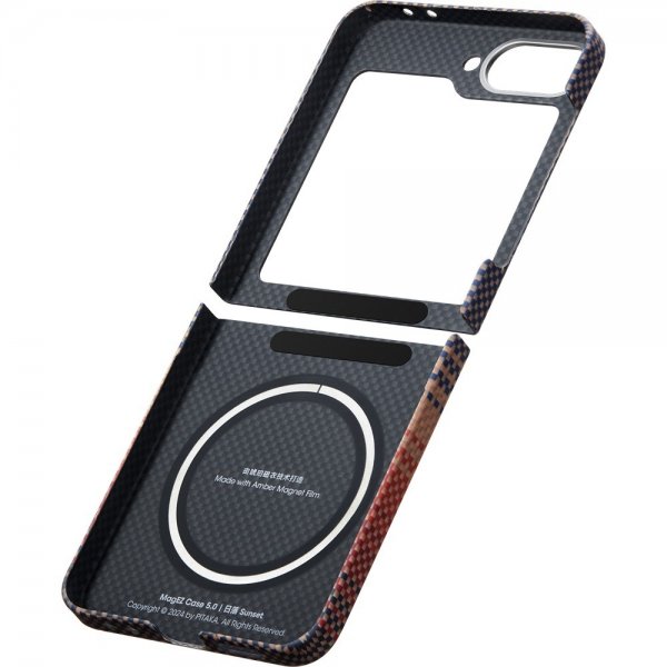 Pitaka Samsung Galaxy Z Flip 6 Cover MagEZ Case 5 Sort/Grå Twill