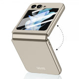 GKK Samsung Galaxy Z Flip 6/Flip 7 FE Cover med Glasbeskyttelse Grå