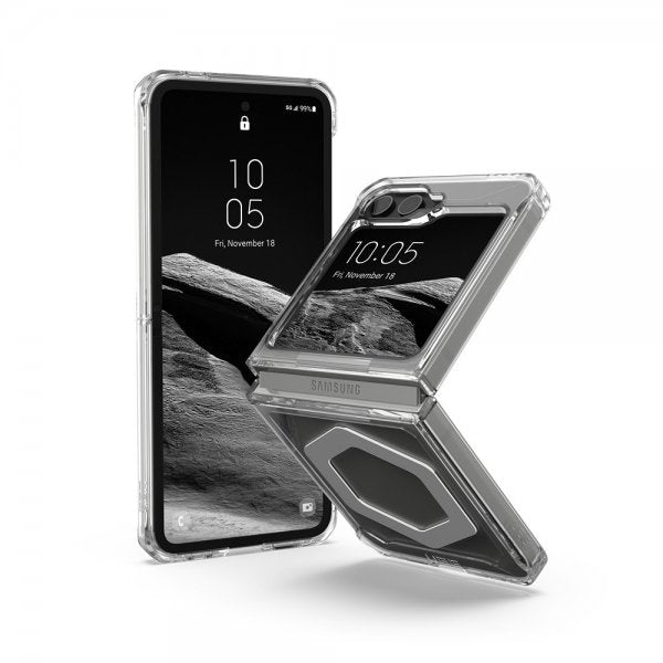Urban Armor Gear (UAG) Samsung Galaxy Z Flip 6/Flip 7 FE Cover Plyo Pro MagSafe Ice/Silver