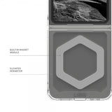 Urban Armor Gear (UAG) Samsung Galaxy Z Flip 6/Flip 7 FE Cover Plyo Pro MagSafe Ice/Silver