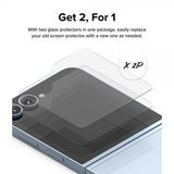 Ringke Samsung Galaxy Z Flip 6/Flip 7 FE Skærmbeskyttelse Cover Display Protector Glass 2-pak