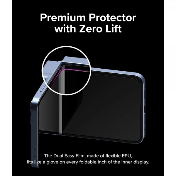 Ringke Samsung Galaxy Z Flip 6/Flip 7 FE Skærmbeskyttelse Dual Easy Film 2-pak