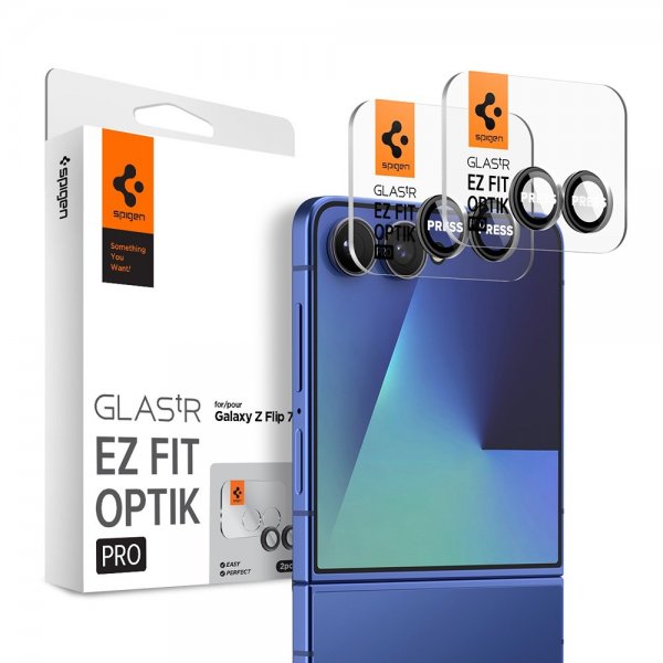 Spigen Samsung Galaxy Z Flip 7 Kamerabeskytter GLAS.tR EZ Fit Optik Pro 2-pak
