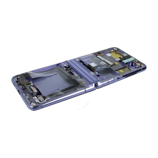 Samsung Galaxy Z Flip Skærm med LCD Display Original - Lilla