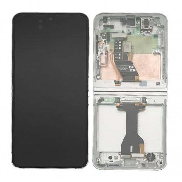 Samsung Galaxy Z Flip6 Bagside LCD Skærm Original - Hvid