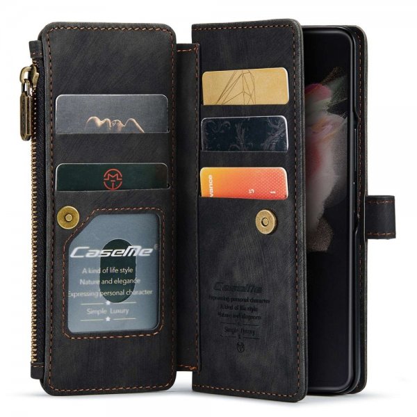 CaseMe Samsung Galaxy Z Fold 4 Etui C30-serie sort