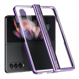 Samsung Galaxy Z Fold 4 Cover Belagt Kant Lilla
