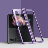 Samsung Galaxy Z Fold 4 Cover Belagt Kant Lilla