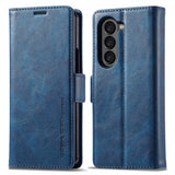 Lc.Imeeke Samsung Galaxy Z Fold 5 Cover med Kortlomme Flip Blå