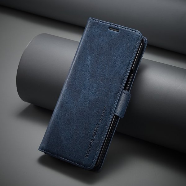 Lc.Imeeke Samsung Galaxy Z Fold 5 Cover med Kortlomme Flip Blå
