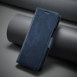 Lc.Imeeke Samsung Galaxy Z Fold 5 Cover med Kortlomme Flip Blå