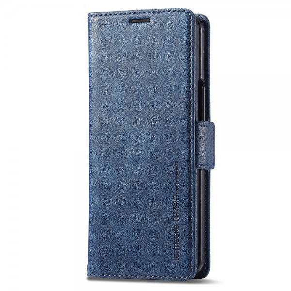 Lc.Imeeke Samsung Galaxy Z Fold 5 Cover med Kortlomme Flip Blå
