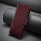 Lc.Imeeke Samsung Galaxy Z Fold 5 Cover med Kortrum Flip Rød