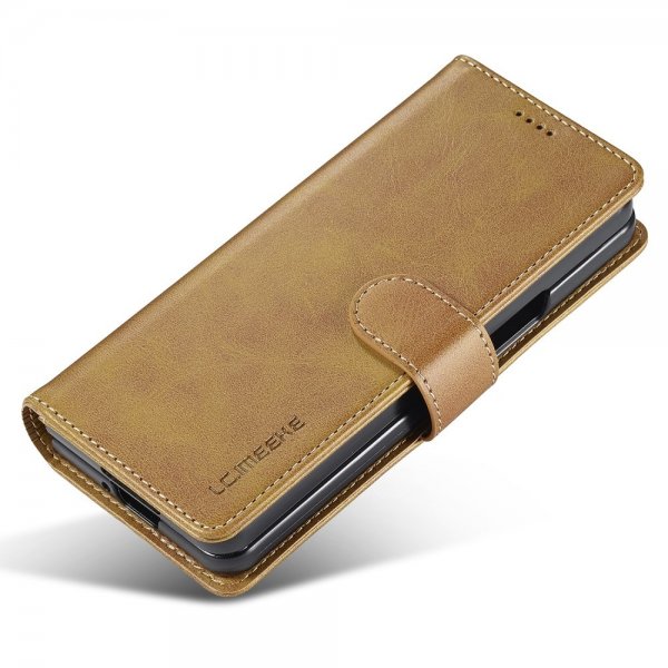Lc.Imeeke Samsung Galaxy Z Fold 5 Cover med Kortrum Lysebrun
