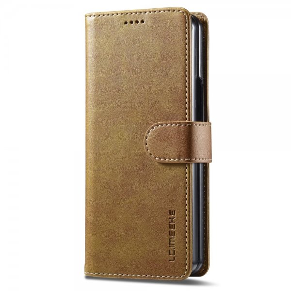 Lc.Imeeke Samsung Galaxy Z Fold 5 Cover med Kortrum Lysebrun