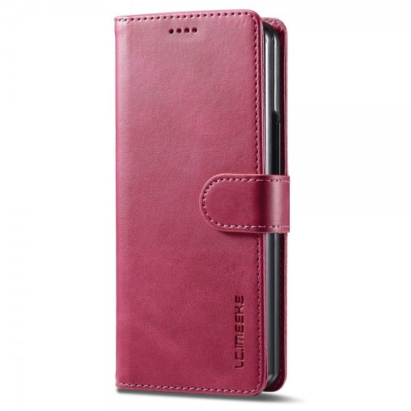 Lc.Imeeke Samsung Galaxy Z Fold 5 Cover med Kortrum Magenta