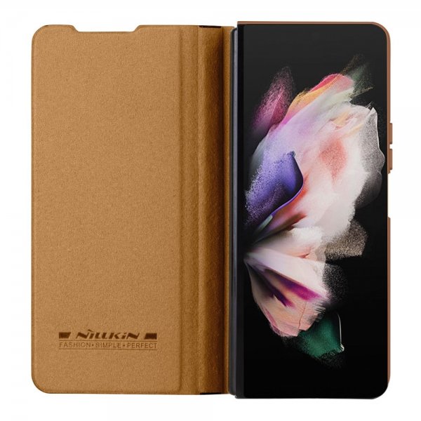 Nillkin Samsung Galaxy Z Fold 5 Cover Qin Pro Series Brun