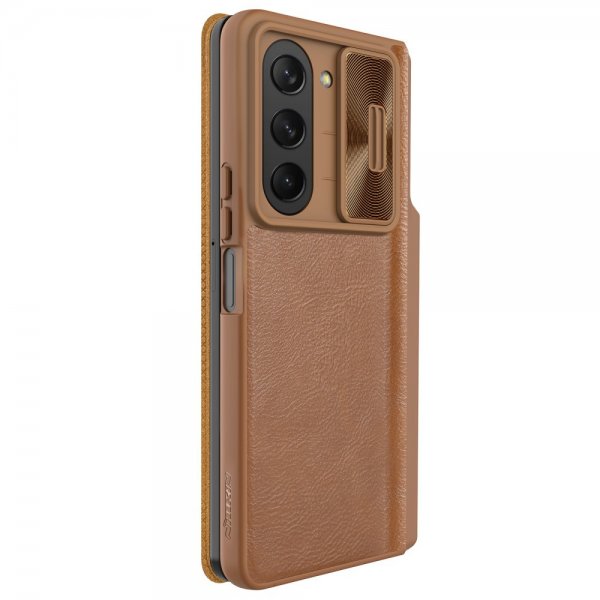 Nillkin Samsung Galaxy Z Fold 5 Cover Qin Pro Series Brun