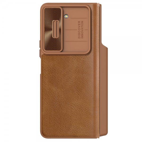 Nillkin Samsung Galaxy Z Fold 5 Cover Qin Pro Series Brun