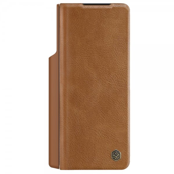 Nillkin Samsung Galaxy Z Fold 5 Cover Qin Pro Series Brun