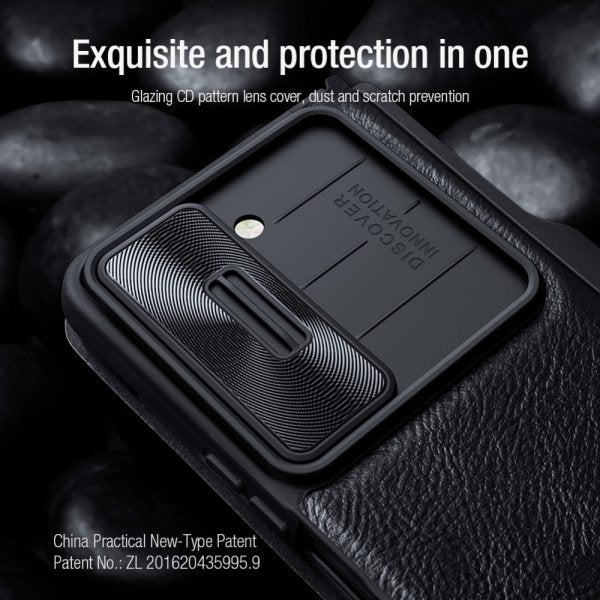Nillkin Samsung Galaxy Z Fold 5 Cover Qin Pro Series Brun