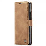 CaseMe Samsung Galaxy Z Fold 5 Cover Retro Flip Brun