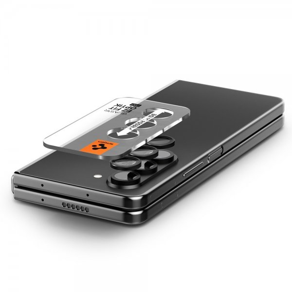 Spigen Samsung Galaxy Z Fold 5 Kamerabeskyttelse GLAS.tR EZ Fit Optik Pro 2-pak Sort