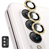Enkay Samsung Galaxy Z Fold 5 Kamerabeskyttelse i Hærdet Glas Aluminium Guld