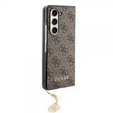 Guess Samsung Galaxy Z Fold 5 Cover 4G Charm Brun