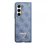 Guess Samsung Galaxy Z Fold 5 Cover 4G Metal Triangle Rhinsten Blå