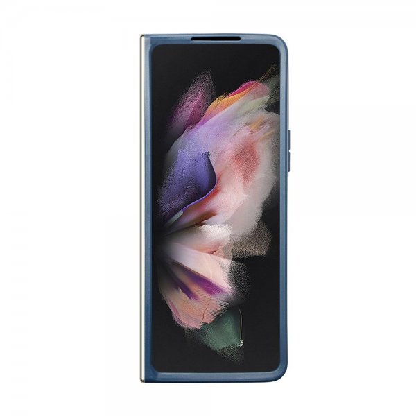 Guess Samsung Galaxy Z Fold 5 Cover 4G Metal Triangle Rhinsten Blå