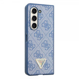 Guess Samsung Galaxy Z Fold 5 Cover 4G Metal Triangle Rhinsten Blå