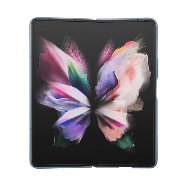 Guess Samsung Galaxy Z Fold 5 Cover 4G Metal Triangle Rhinsten Blå