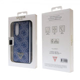 Guess Samsung Galaxy Z Fold 5 Cover 4G Metal Triangle Rhinsten Blå