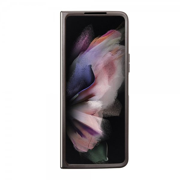 Guess Samsung Galaxy Z Fold 5 Cover 4G Metal Triangle Rhinsten Brun