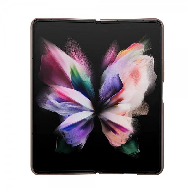 Guess Samsung Galaxy Z Fold 5 Cover 4G Metal Triangle Rhinsten Brun