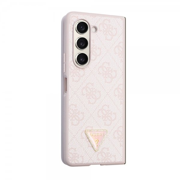Guess Samsung Galaxy Z Fold 5 Cover 4G Metal Triangle Rhinsten Rosa