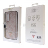 Guess Samsung Galaxy Z Fold 5 Cover 4G Metal Triangle Rhinsten Rosa