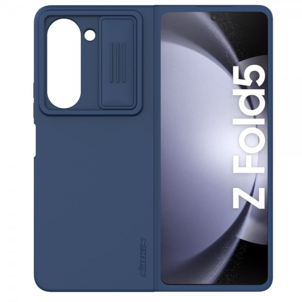 Nillkin Samsung Galaxy Z Fold 5 Cover CamShield Silky Blå