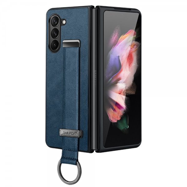 Sulada Samsung Galaxy Z Fold 5 Cover Fashion Series Blå